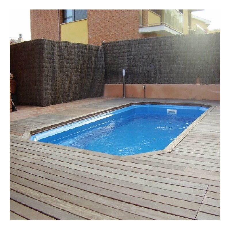 Piscina de fibra rectangular 3,10x1,55x0,52m